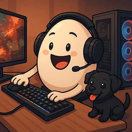 egg with dog